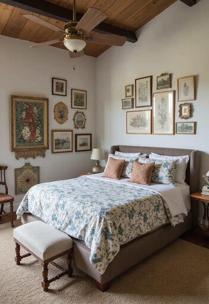 25 Bedroom Decor Ideas With Leaf Print Bedding For A Fresh Look 53 25 Bedroom Decor Ideas With Leaf Print Bedding For A Fresh Look - 19. Artful Arrangements