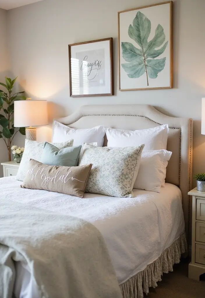 25 Bedroom Decor Ideas With Leaf Print Bedding For A Fresh Look 64 25 Bedroom Decor Ideas With Leaf Print Bedding For A Fresh Look - 24. Family Touch