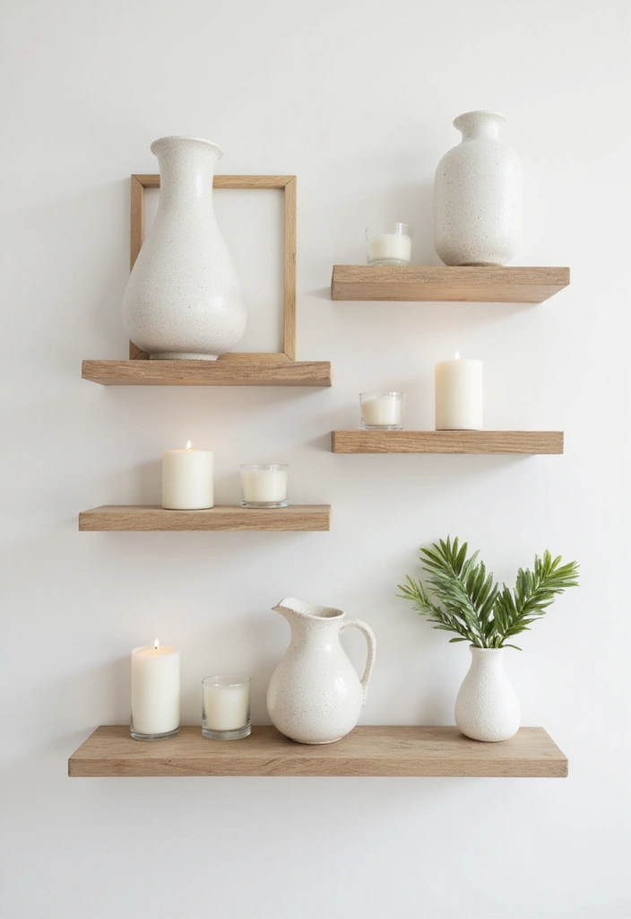 25 Decorative Bookshelf Styling Ideas With Vases And Candles 51 25 Decorative Bookshelf Styling Ideas With Vases And Candles - 25. Floating Shelves