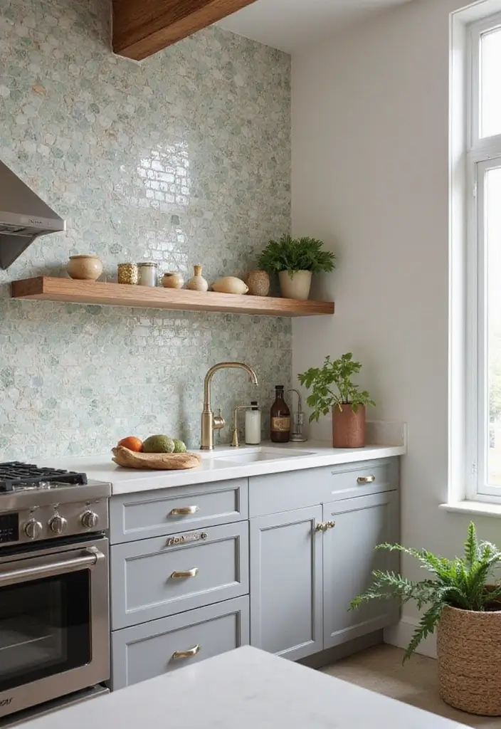 25 Eco Friendly Kitchen Design Ideas For Smart Homes 57 25 Eco Friendly Kitchen Design Ideas For Smart Homes - 23. Eco-Friendly Backsplash