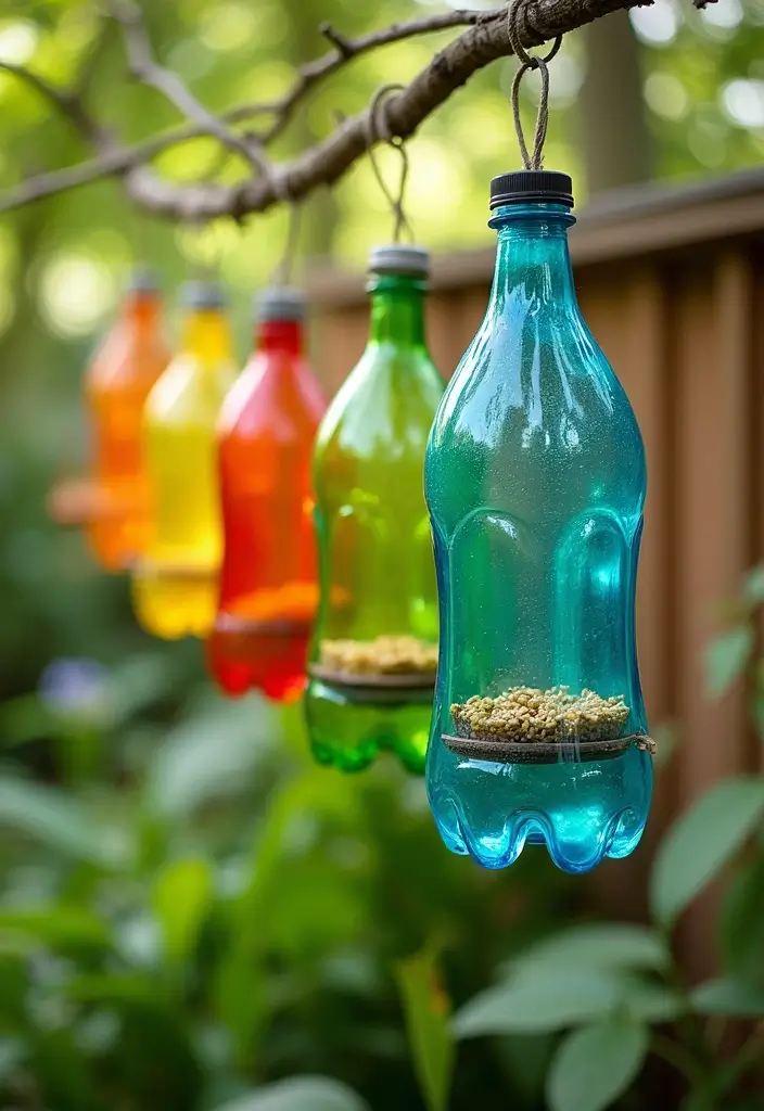 25 Home Decor Projects With Recycled Bottles For Sustainability 19 25 Home Decor Projects With Recycled Bottles For Sustainability - 11. Bird Feeders from Bottles