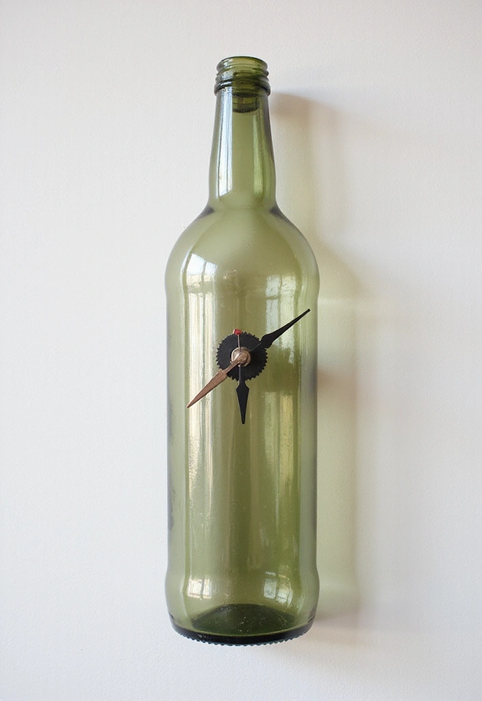 25 Home Decor Projects With Recycled Bottles For Sustainability 30 25 Home Decor Projects With Recycled Bottles For Sustainability - 16. Recycled Bottle Clock