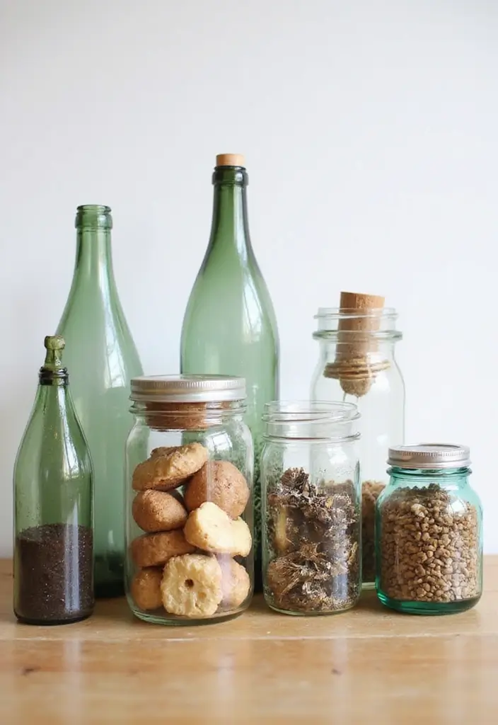 25 Home Decor Projects With Recycled Bottles For Sustainability 34 25 Home Decor Projects With Recycled Bottles For Sustainability - 18. Decorative Bottle Jars