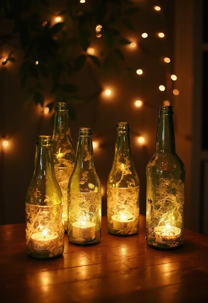 25 Home Decor Projects With Recycled Bottles For Sustainability 45 25 Home Decor Projects With Recycled Bottles For Sustainability - 21. Decorative Bottle Lanterns