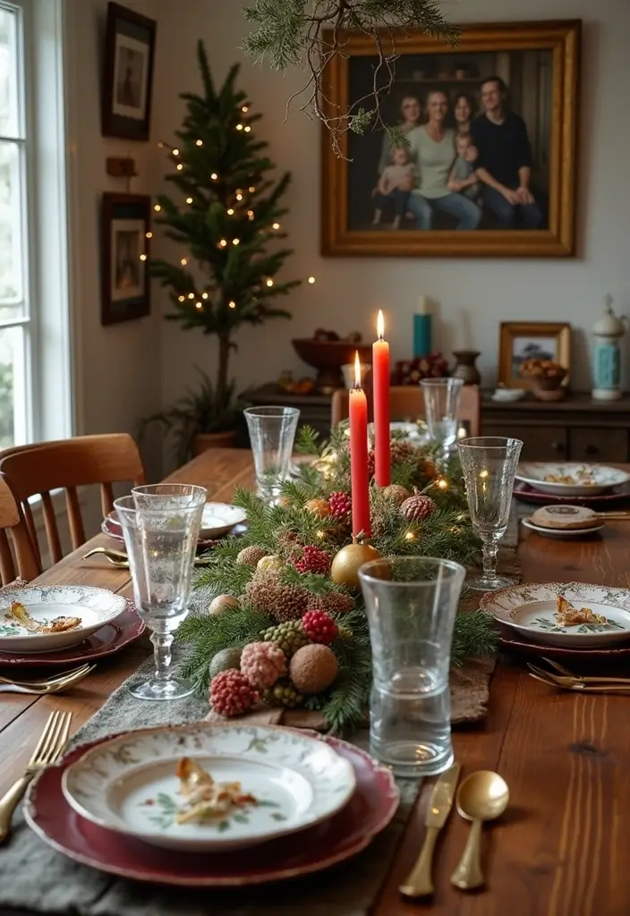 25 Tabletop Christmas Decor Ideas For Festive Charm 34 25 Tabletop Christmas Decor Ideas For Festive Charm - 18. Personalized Family Touches