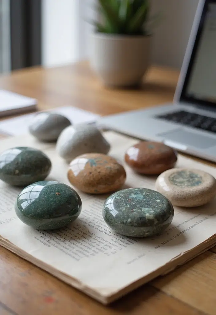 26 Creative Ideas For Sustainable Office Decor 51 26 Creative Ideas For Sustainable Office Decor - 21. Handcrafted Paperweights