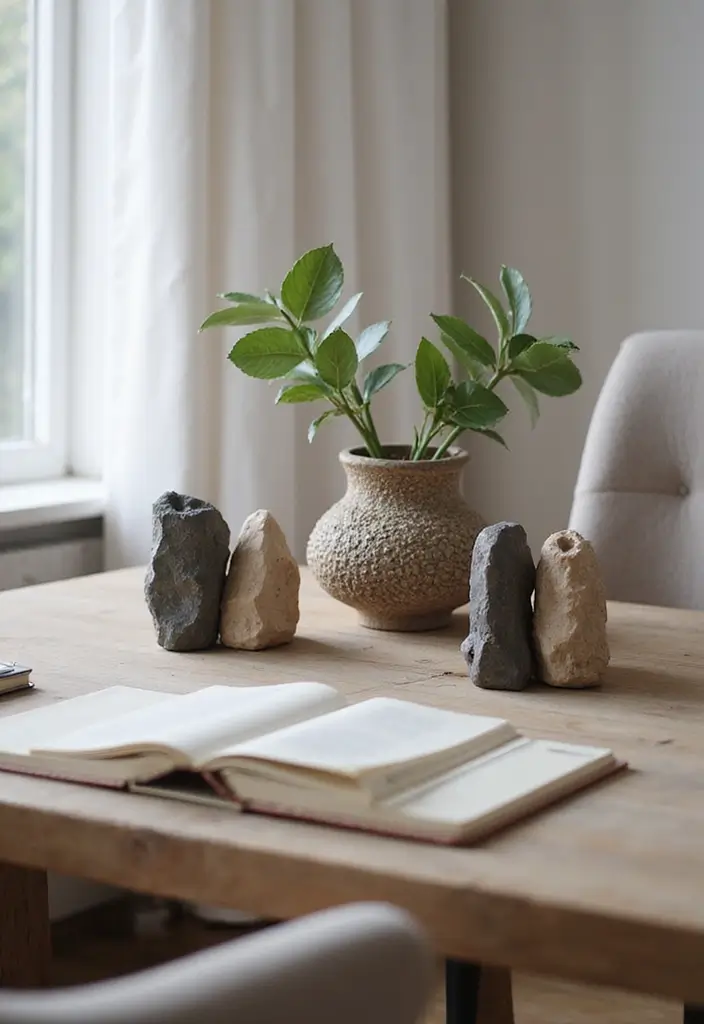26 Creative Ideas For Sustainable Office Decor 54 26 Creative Ideas For Sustainable Office Decor - 22. Natural Stone Decor