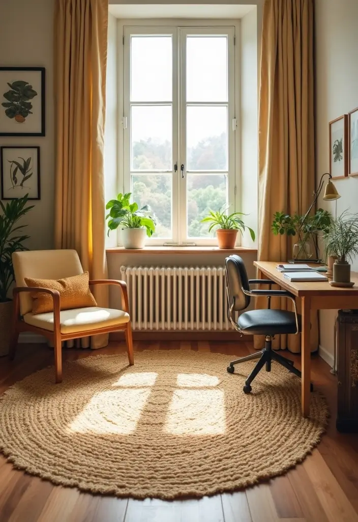 26 Creative Ideas For Sustainable Office Decor 10 26 Creative Ideas For Sustainable Office Decor - 4. Natural Fiber Rugs