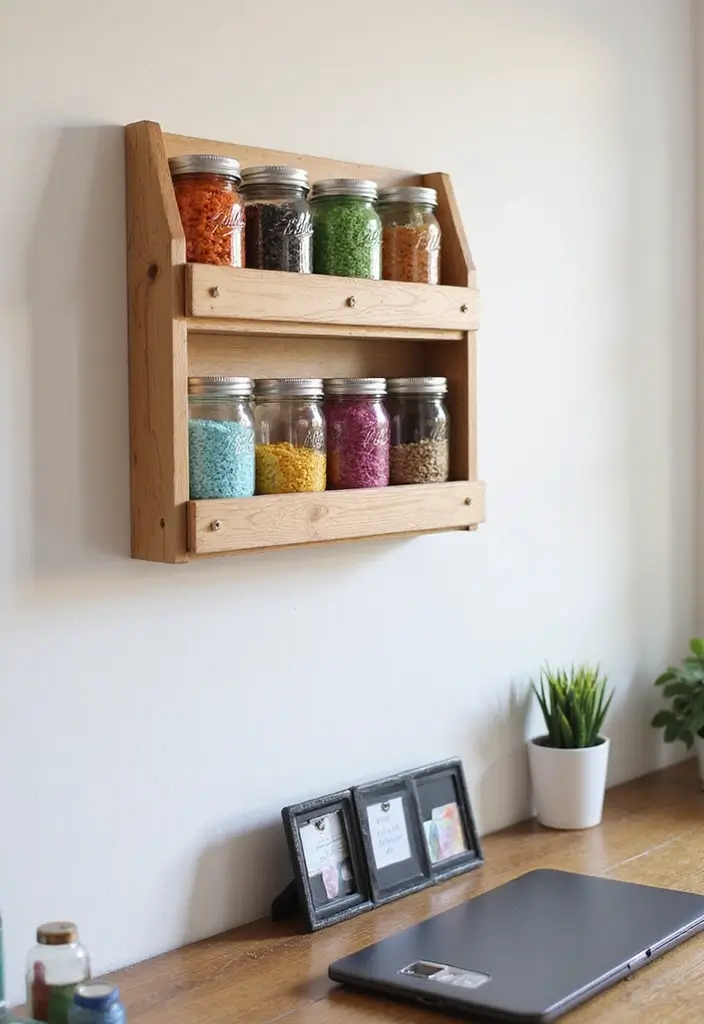 26 Creative Ideas For Sustainable Office Decor 14 26 Creative Ideas For Sustainable Office Decor - 6. DIY Mason Jar Organizers