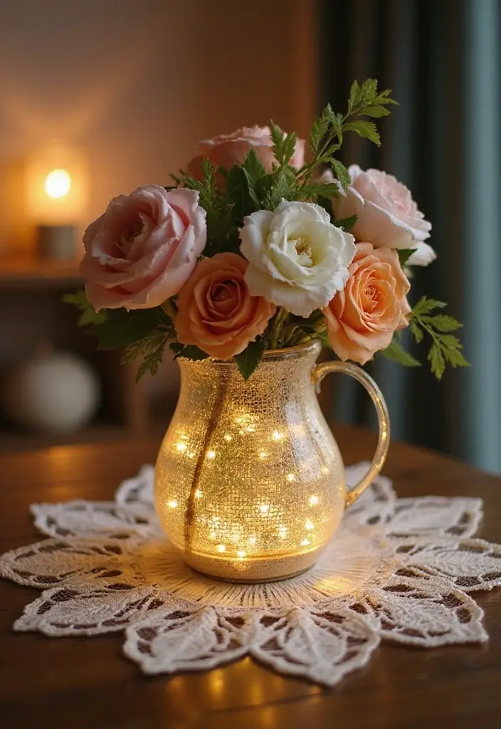 26 Decorative Glass Vases With Lace And Ribbon You’ll Love 37 26 Decorative Glass Vases With Lace And Ribbon You’ll Love - 13. Decorative Lantern Vases