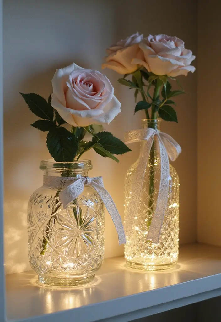 26 Decorative Glass Vases With Lace And Ribbon You’ll Love 2 26 Decorative Glass Vases With Lace And Ribbon You’ll Love - 2. Elegant Cut Glass Vases