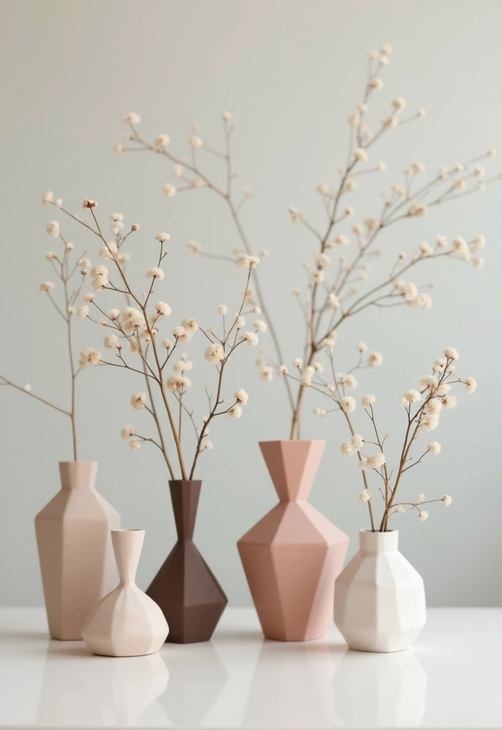 26 Decorative Vase And Pitcher Arrangements For Tabletops 44 26 Decorative Vase And Pitcher Arrangements For Tabletops - 24. Geometric Vases