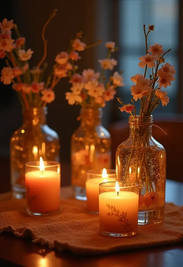 26 Decorative Vase And Pitcher Arrangements For Tabletops 52 26 Decorative Vase And Pitcher Arrangements For Tabletops - 26. Floating Candles in Vases