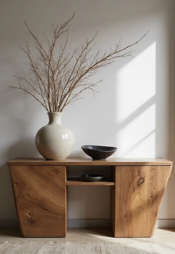 26 Decorative Vases On Wooden Consoles For Natural Warmth 22 26 Decorative Vases On Wooden Consoles For Natural Warmth - 10. Statement Piece Vases