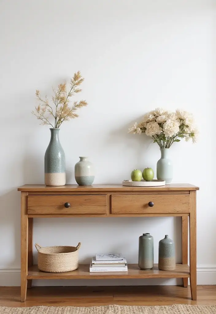 26 Decorative Vases On Wooden Consoles For Natural Warmth 23 26 Decorative Vases On Wooden Consoles For Natural Warmth - 11. Multi-functional Vases