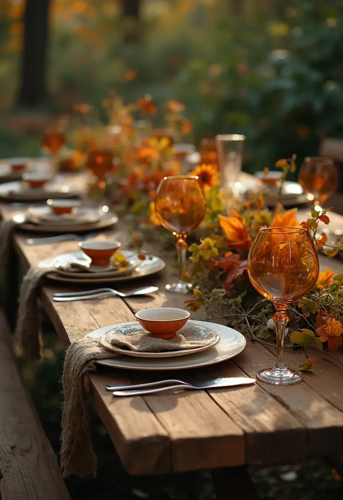 26 Fall Tabletop Decor Ideas For Warm Seasonal Touches 100 26 Fall Tabletop Decor Ideas For Warm Seasonal Touches - 16. Leafy Accents