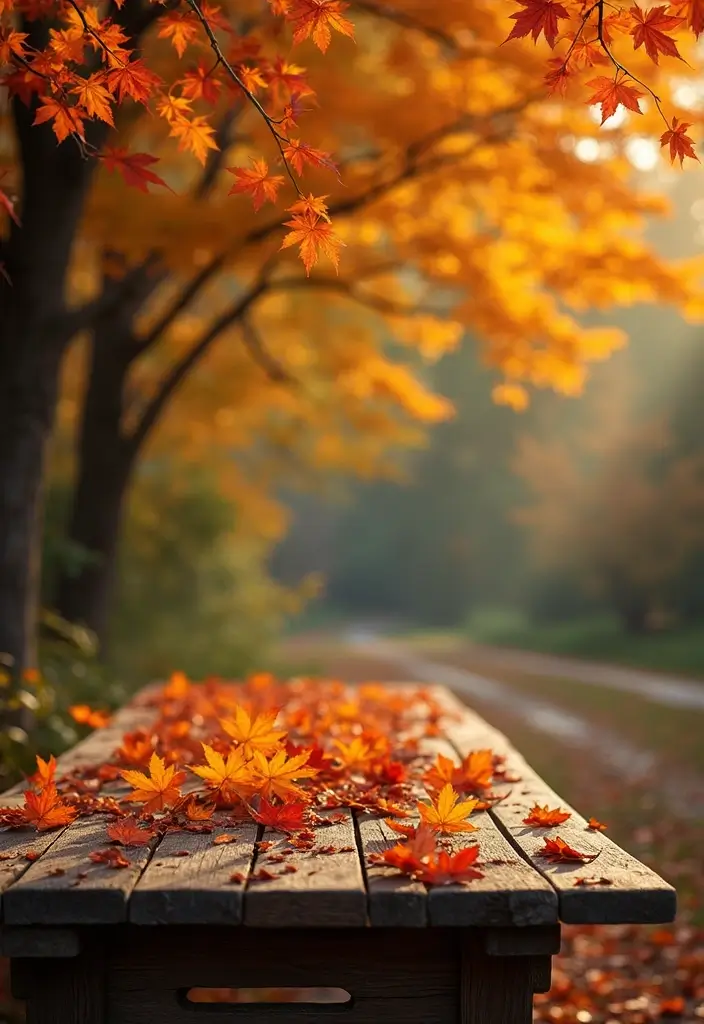 26 Fall Tabletop Decor Ideas For Warm Seasonal Touches 107 26 Fall Tabletop Decor Ideas For Warm Seasonal Touches - 17. Colorful Fall Foliage