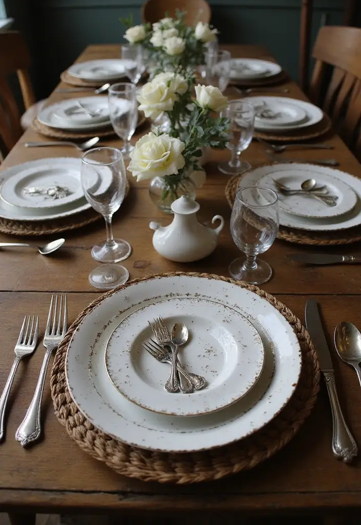 26 Fall Tabletop Decor Ideas For Warm Seasonal Touches 128 26 Fall Tabletop Decor Ideas For Warm Seasonal Touches - 20. Vintage Silverware