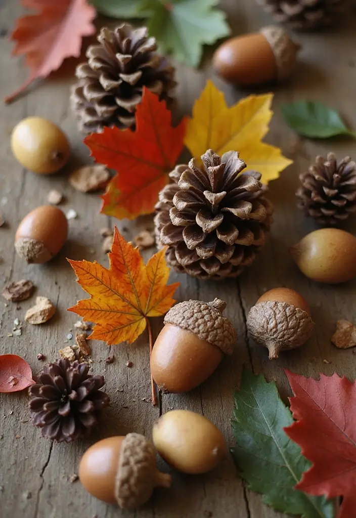 26 Fall Tabletop Decor Ideas For Warm Seasonal Touches 30 26 Fall Tabletop Decor Ideas For Warm Seasonal Touches - 6. Natural Elements as Decor