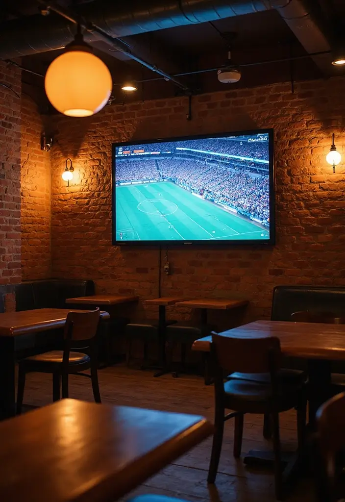 26 Home Sports Bar Decor Ideas For Game Nights 42 26 Home Sports Bar Decor Ideas For Game Nights - 12. Wall-Mounted TVs