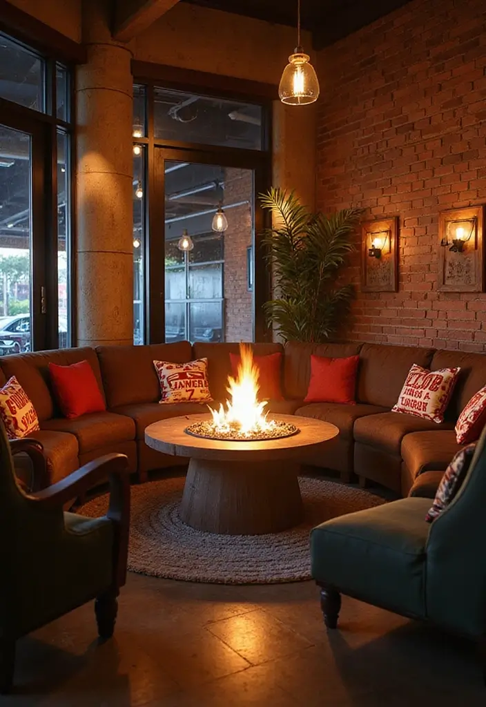 26 Home Sports Bar Decor Ideas For Game Nights 66 26 Home Sports Bar Decor Ideas For Game Nights - 24. A Cozy Fire Pit Corner
