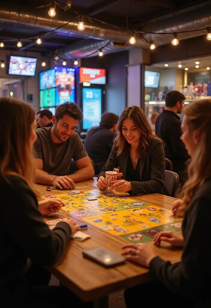 26 Home Sports Bar Decor Ideas For Game Nights 73 26 Home Sports Bar Decor Ideas For Game Nights - 25. Themed Table Games