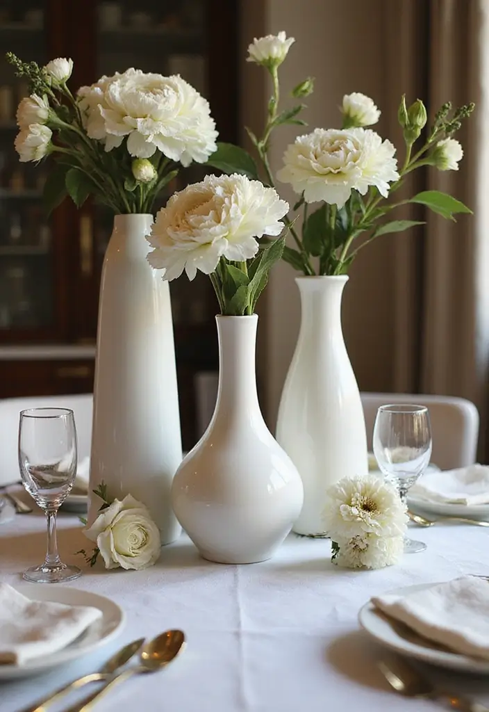 26 Tabletop Decor Ideas For Elegant Dining Rooms 29 26 Tabletop Decor Ideas For Elegant Dining Rooms - 17. Elegant Tabletop Vases