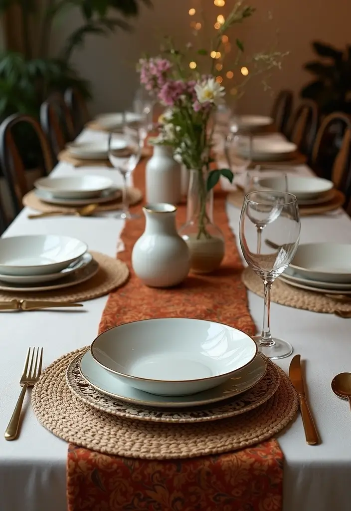 26 Tabletop Decor Ideas For Elegant Dining Rooms 10 26 Tabletop Decor Ideas For Elegant Dining Rooms - 4. Layered Textiles