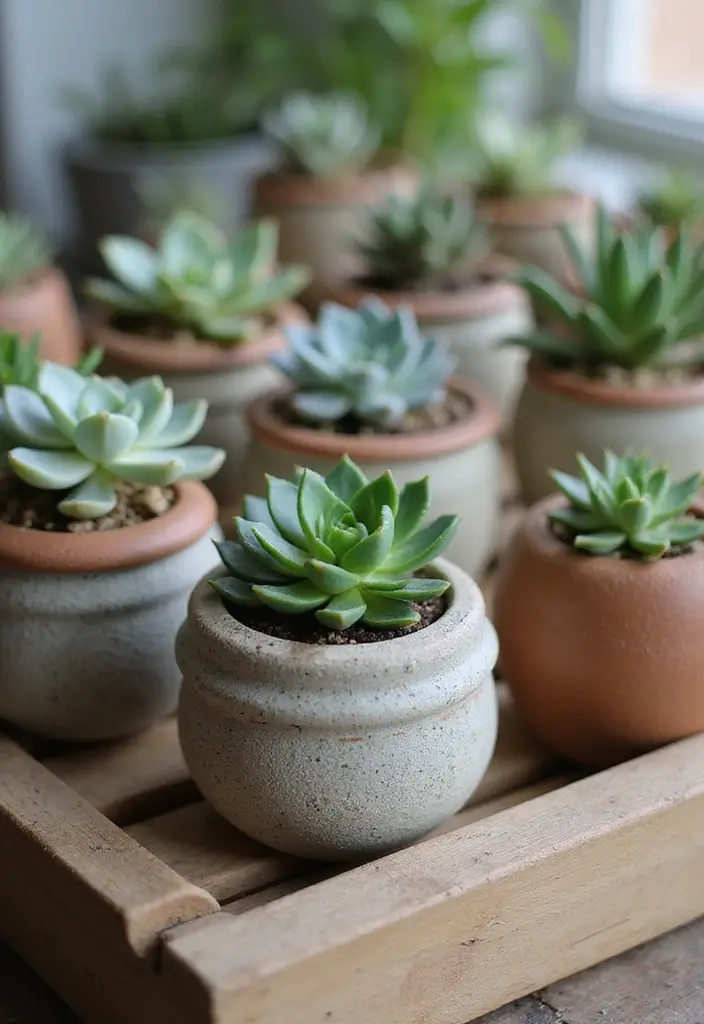 27 DIY Home Bar Decor Projects To Personalize Your Space 23 27 DIY Home Bar Decor Projects To Personalize Your Space - 11. Succulent Planters