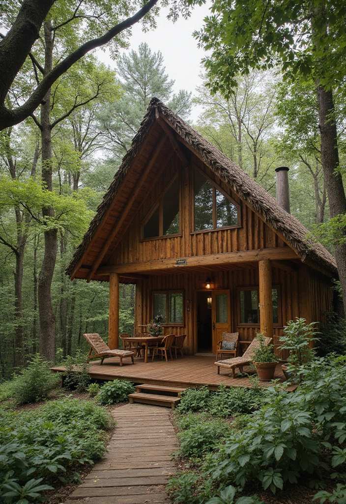 27 Eco Friendly House Plan Inspirations You’ll Admire - 19. The Rustic Eco Lodge