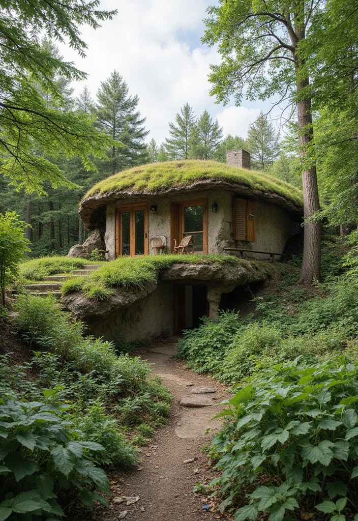 27 Eco Friendly House Plan Inspirations You’ll Admire - 2. The Earth-Sheltered Haven