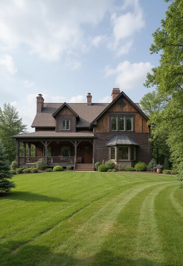 27 Eco Friendly House Plan Inspirations You’ll Admire - 23. The Elegant Farmhouse