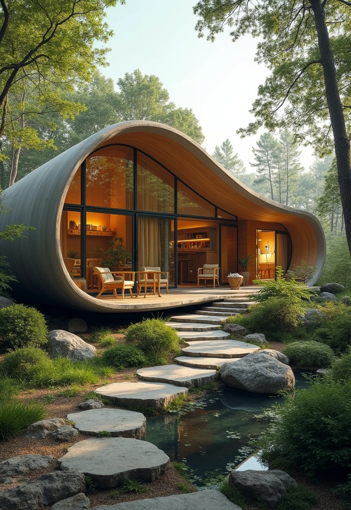 27 Eco Friendly House Plan Inspirations You’ll Admire - 27. The Organic Architecture Home