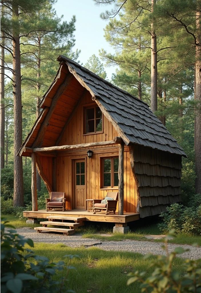 27 Eco Friendly House Plan Inspirations You’ll Admire - 3. The Tiny Cabin Retreat