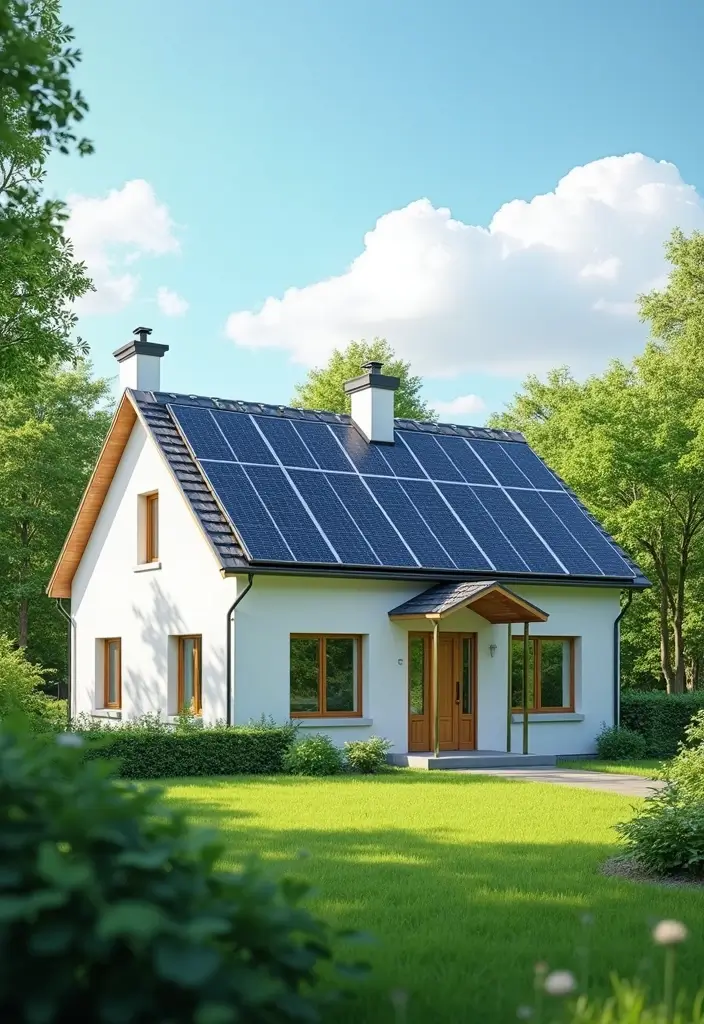 27 Eco Friendly House Plan Inspirations You’ll Admire - 5. The Solar-Powered Sanctuary