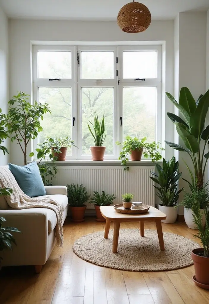 27 Zen Living Room Decor Ideas For A Boho Meditation Space 11 27 Zen Living Room Decor Ideas For A Boho Meditation Space - 3. Indoor Plants