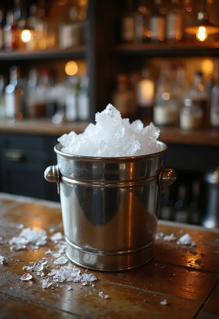 28 Bar Countertop Decor Ideas To Elevate Your Home Style 72 28 Bar Countertop Decor Ideas To Elevate Your Home Style - 22. Stylish Ice Bucket