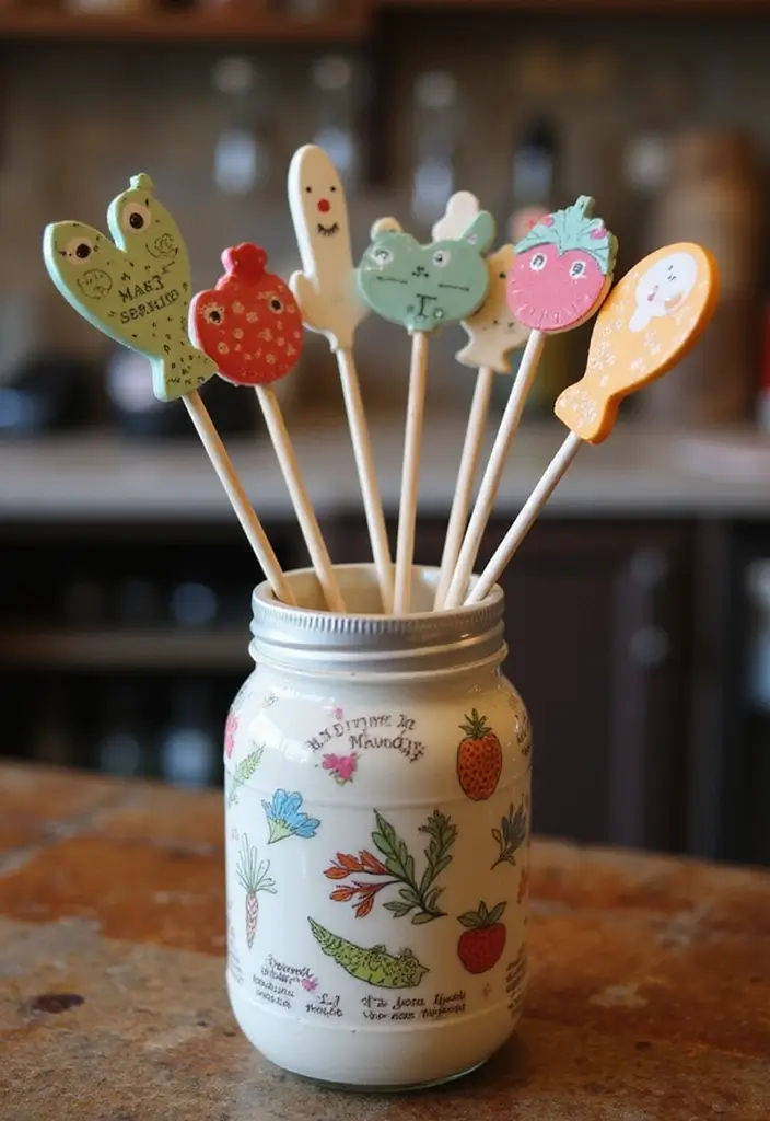 28 Bar Countertop Decor Ideas To Elevate Your Home Style 74 28 Bar Countertop Decor Ideas To Elevate Your Home Style - 24. Whimsical Drink Stirrers