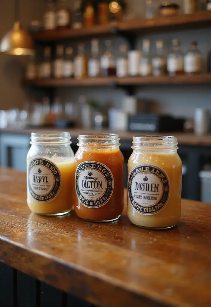 28 Bar Countertop Decor Ideas To Elevate Your Home Style 77 28 Bar Countertop Decor Ideas To Elevate Your Home Style - 25. Unique Drink Labels