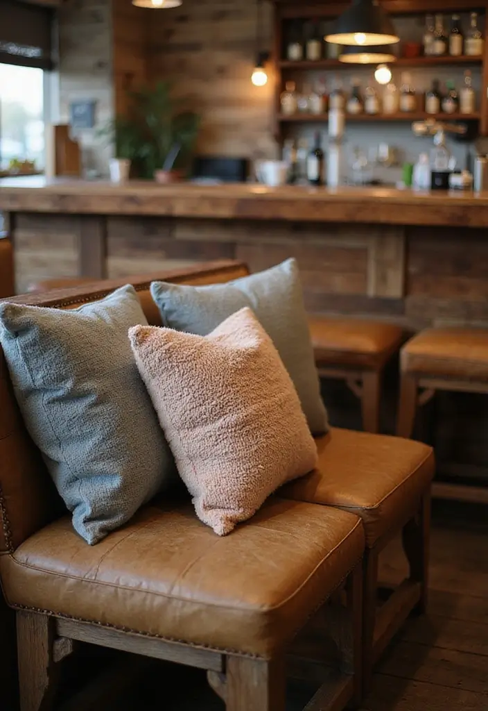 28 Bar Countertop Decor Ideas To Elevate Your Home Style 84 28 Bar Countertop Decor Ideas To Elevate Your Home Style - 26. Cozy Throw Pillows