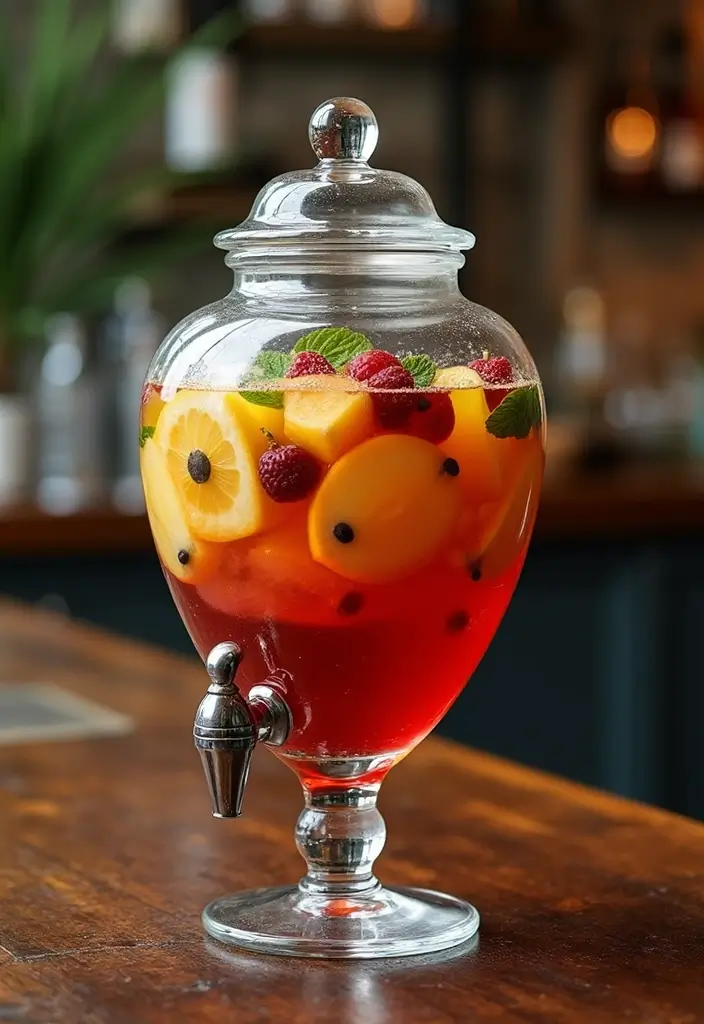 28 Bar Countertop Decor Ideas To Elevate Your Home Style 29 28 Bar Countertop Decor Ideas To Elevate Your Home Style - 9. Decorative Drink Dispenser