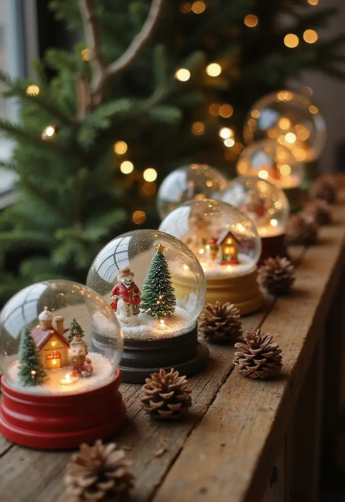 28 Belen Christmas Decor DIY Ideas Using Recycled Materials 1 28 Belen Christmas Decor DIY Ideas Using Recycled Materials - 1. Glass Jar Snow Globes