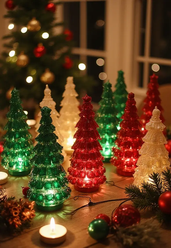 28 Belen Christmas Decor DIY Ideas Using Recycled Materials 28 28 Belen Christmas Decor DIY Ideas Using Recycled Materials - 10. Bottle Cap Christmas Trees