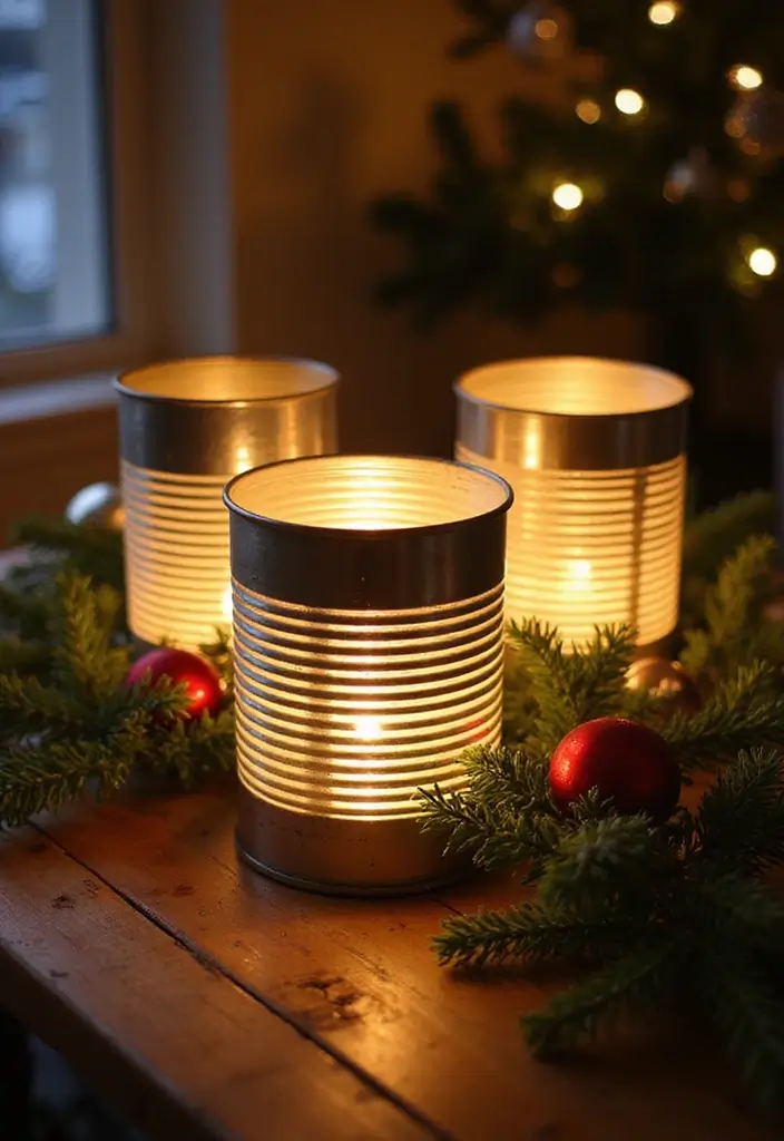 28 Belen Christmas Decor DIY Ideas Using Recycled Materials 31 28 Belen Christmas Decor DIY Ideas Using Recycled Materials - 13. Upcycled Tin Can Lanterns