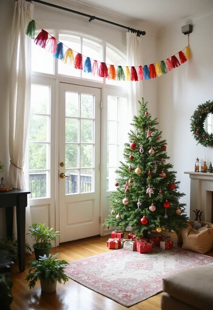 28 Belen Christmas Decor DIY Ideas Using Recycled Materials 44 28 Belen Christmas Decor DIY Ideas Using Recycled Materials - 20. DIY Holiday Tree Bunting