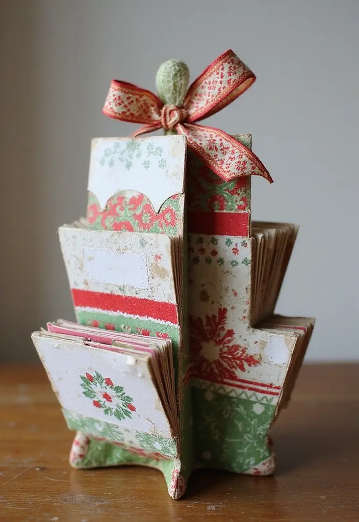 28 Belen Christmas Decor DIY Ideas Using Recycled Materials 47 28 Belen Christmas Decor DIY Ideas Using Recycled Materials - 23. Christmas Card Holder from Recycled Materials