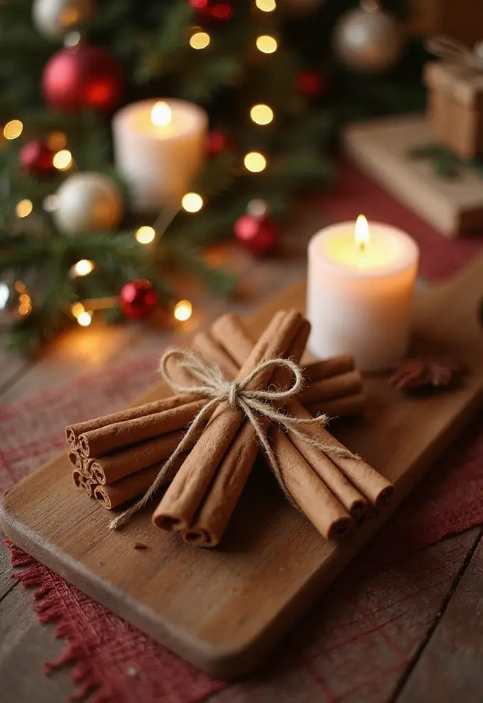28 Belen Christmas Decor DIY Ideas Using Recycled Materials 21 28 Belen Christmas Decor DIY Ideas Using Recycled Materials - 7. Simple Cinnamon Stick Bundles