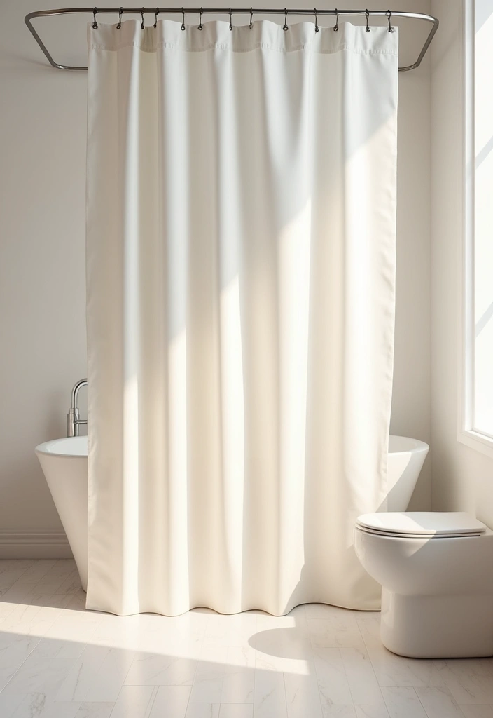 28 Eco Friendly Shower Curtain Ideas For Green Bathrooms 65 28 Eco Friendly Shower Curtain Ideas For Green Bathrooms - 23. Soft Pastels