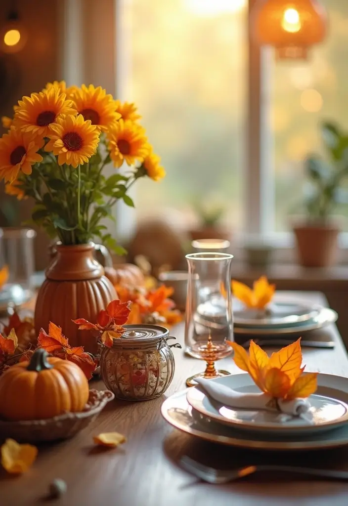 28 Eco Friendly Table Decor Ideas For Sustainable Dining 35 28 Eco Friendly Table Decor Ideas For Sustainable Dining - 17. Seasonal Decor