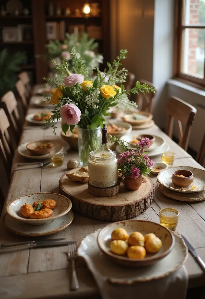28 Eco Friendly Table Decor Ideas For Sustainable Dining 43 28 Eco Friendly Table Decor Ideas For Sustainable Dining - 19. Reclaimed Wood Accents